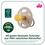 NIP Cherry Night 6 + Lot de 2 tétines rondes lumineuses, couleur Cherry Night 6 à 36 mois, bouton brille longtemps dans l'obscur