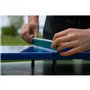 Set mini table de ping pong - SCHILDKRÖT - Mini-table 68x33x9 cm - 2 mini-raquettes PVC - Balle ABS - Filet - Table pliable