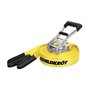 Slackline - SCHILDKROT - 15 m de long x 5 cm de large - Cliquet en métal - Sangle d'apprentissage incluse - Max 150 kg