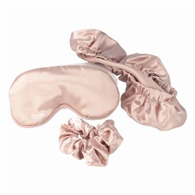 PARSA Beauty Kit de sommeil de beauté 3 pièces - Masque de sommeil en satin anti-frisottis - Bonnet crunchie en satin - Kit de s