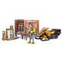 bruder 63102 - bworld Cabane de montagne avec motoneige et figurine