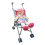 Idena 40069 Poussette de poupée Pliante, Motif Ours (Bleu)