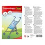 Idena 40069 Poussette de poupée Pliante, Motif Ours (Bleu)