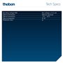 Theben 4969238 iON 108 KNX Régulateur d'ambiance KNX I KNX Data Secure I Capteur tactile pour la domotique 20 fois