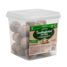 Fidelio Lot de 30 Boules de Graisse sans Filet - Nourriture pour Oiseaux Sauvages - pour Toute l'année - Riche en protéines et e
