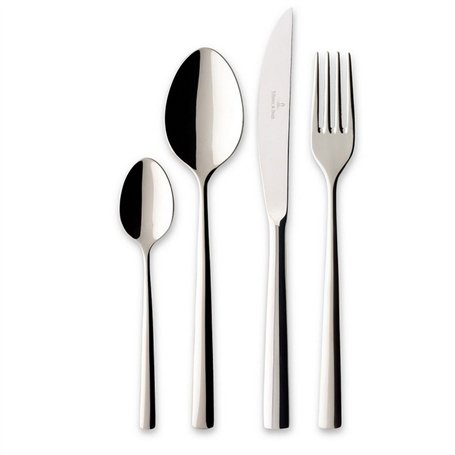 Villeroy & Boch Ménagère 4 pièces Piemont en acier inoxydable 18/10