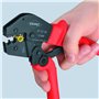 Knipex Pince à sertir également pour prise à deux mains brunie, avec gaines en plastique antidérapantes 250 mm 97 52 05