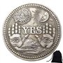 Pièce de collection LKTingBax Hobo en nickel avec inscription « Yes or No » ou « Yes » – Pièce commémorative – Cadeaux d’arts –