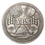 Pièce de collection LKTingBax Hobo en nickel avec inscription « Yes or No » ou « Yes » – Pièce commémorative – Cadeaux d’arts – 