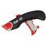 Wedo 078815 Cutter professionnel avec 5 lames de rechanges Noir