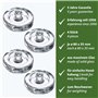 Westmark Lot de 4 poids de fermentation - Kit de fermentation composé de 4 poids pour fermentation - Poids en verre en deux tail