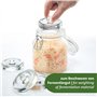 Westmark Lot de 4 poids de fermentation - Kit de fermentation composé de 4 poids pour fermentation - Poids en verre en deux tail