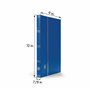 Leuchtturm 337308 Album de Collection de Timbres - Livre à insérer Basic - 32 Pages DIN A4 Noires - Couverture Bleue Non matelas