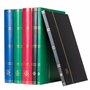 Leuchtturm 337308 Album de Collection de Timbres - Livre à insérer Basic - 32 Pages DIN A4 Noires - Couverture Bleue Non matelas