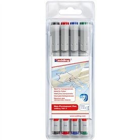 edding 151 F stylo non-permanent - noir - 1 stylo - plume ronde