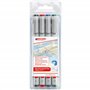 edding 151 F stylo non-permanent - noir - 1 stylo - plume ronde