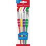 Faber-Castell 205037 Kit de Peinture Connector avec boîte à Aquarelle, Lot de 4 pinceaux et gobelet à Pinceau, Rouge