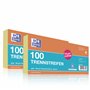 Oxford Lot de 200 intercalaires perforés en carton jaune 190 g/m²