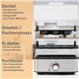 ProfiCook® Cuisinier d'oeufs pour jusqu'à 8 oeufs | avec fonction omelette/poche | Porte-oeufs & bol doseur avec pic à oeufs | C