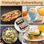 ProfiCook® Cuisinier d'oeufs pour jusqu'à 8 oeufs | avec fonction omelette/poche | Porte-oeufs & bol doseur avec pic à oeufs | C