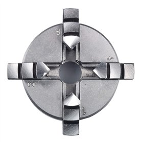 Proxxon 24158 Mandrin rotatif à 4 mâchoires centré passionnant pour tour fin FD 150/E