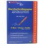 Rheita Lot de 10 feuilles de papier autocopiant bleu
