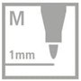 Marqueur effaçable- STABILO OHPen - 1 marqueur pointe 1 mm - bleu