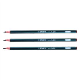 STABILO Lot de 3 Crayons papier Graphite Othello Héxagonal 3B