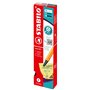 STABILO Stylo feutre pointe fine point 88 - Lot x 10 stylos feutres - Jaune (88/44)