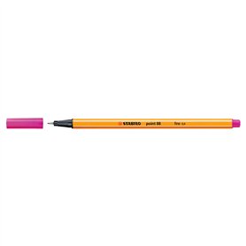 STABILO Stylo feutre pointe fine point 88 - Lot x 10 stylos feutre - Rose Foncé (88/56)