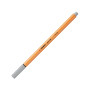 STABILO Stylo feutre pointe fine point 88 - Lot x 10 stylos feutres - Gris clair (88/94)