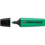 STABILO Lot de 3 Surligneurs BOSS ORIGINAL Rechargeable Pte Biseautée 2-5 mm Turquoise