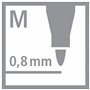 Stylo feutre - STABILO pointMax - Pochette x 4 stylos feutres pointe moyenne - Couleurs fun