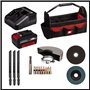 Perceuse-visseuse sans fil TE-CD 18/40 Li + meuleuse d’angle sans fil TC-AG 18/115 Li + scie sauteuse sans fil TC-JS 18 Li PXC (