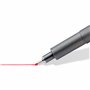 Staedtler - Pigment Liner 308 - Etui Plastique 12 Feutres Pointe Calibrée 0,5 Couleurs Assorties - 308-S Tb12