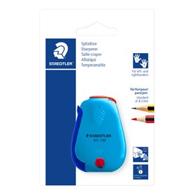 Staedtler 511 - Blister 1 Taille-Crayon 1 Usage Avec Réservoir - Couleurs Aléatoires - 511 130 Bk
