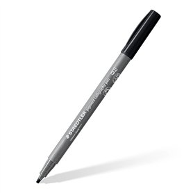 Staedtler 375-99 Feutres de calligraphie Pigment Arts - Noir intense - Pointe de calligraphie de 2