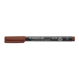Staedtler Lot de 10 313-7 Marqueur permanent Marron