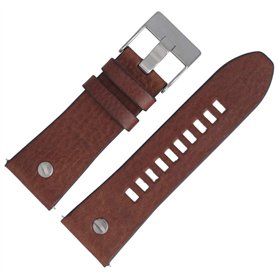 Diesel Bracelet De Montre 28mm Cuir Marron - DZ-7314
