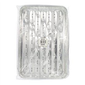 Fackelmann 24332 Lot de 5 barquettes en aluminium