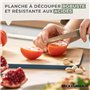 Fackelmann 37671 Planche à découper en bambou coins arrondis, planche a decouper, planche bois, planche à decouper cuisine, plan