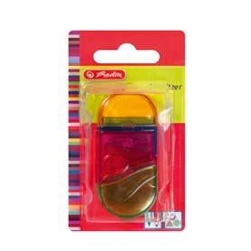 Herlitz taille-crayon 2-en-1: taille-crayon + gomme