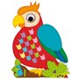 Ursus 28210002F Zootier tressé avec Bandes tressées et Yeux Mobiles Multicolore