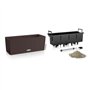 Jardiniere - Balconera cottage 50 - Kit complet - Moka - 8 L - LECHUZA