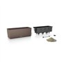Kit de plantation en pot - LECHUZA - BALCONERA 50 - Polypropylene - Marron - Intérieur & extérieur