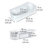 WENKO Bac de Collecte pour déchets à accrocher au Placard de Cuisine, 32.5x9x17.5 cm