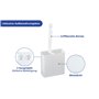 Maximex Nettoyeur de bord de WC avec boîte, brosse de nettoyage de WC coudée, Dimensions (L x H x P) : 4,5 x 23 x 9,2 cm