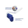 Maximex Nettoyeur de bord de WC avec boîte, brosse de nettoyage de WC coudée, Dimensions (L x H x P) : 4,5 x 23 x 9,2 cm