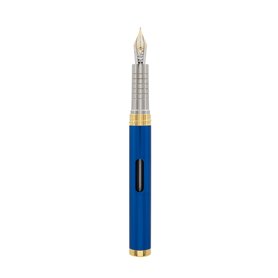 DIPLOMAT NEXUS Stylo plume doré avec verre à encre bleu/épaisseur des plumes : EF 14 ct/Stylo-plume/fait à la main/avec coffret