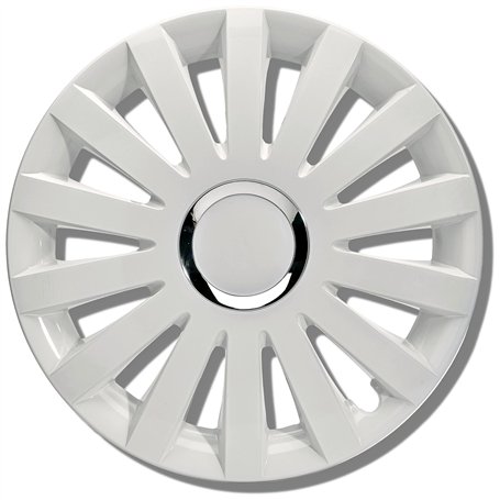 Albrecht 14 pouces blanc enjoliveurs de roue pour jantes en acier